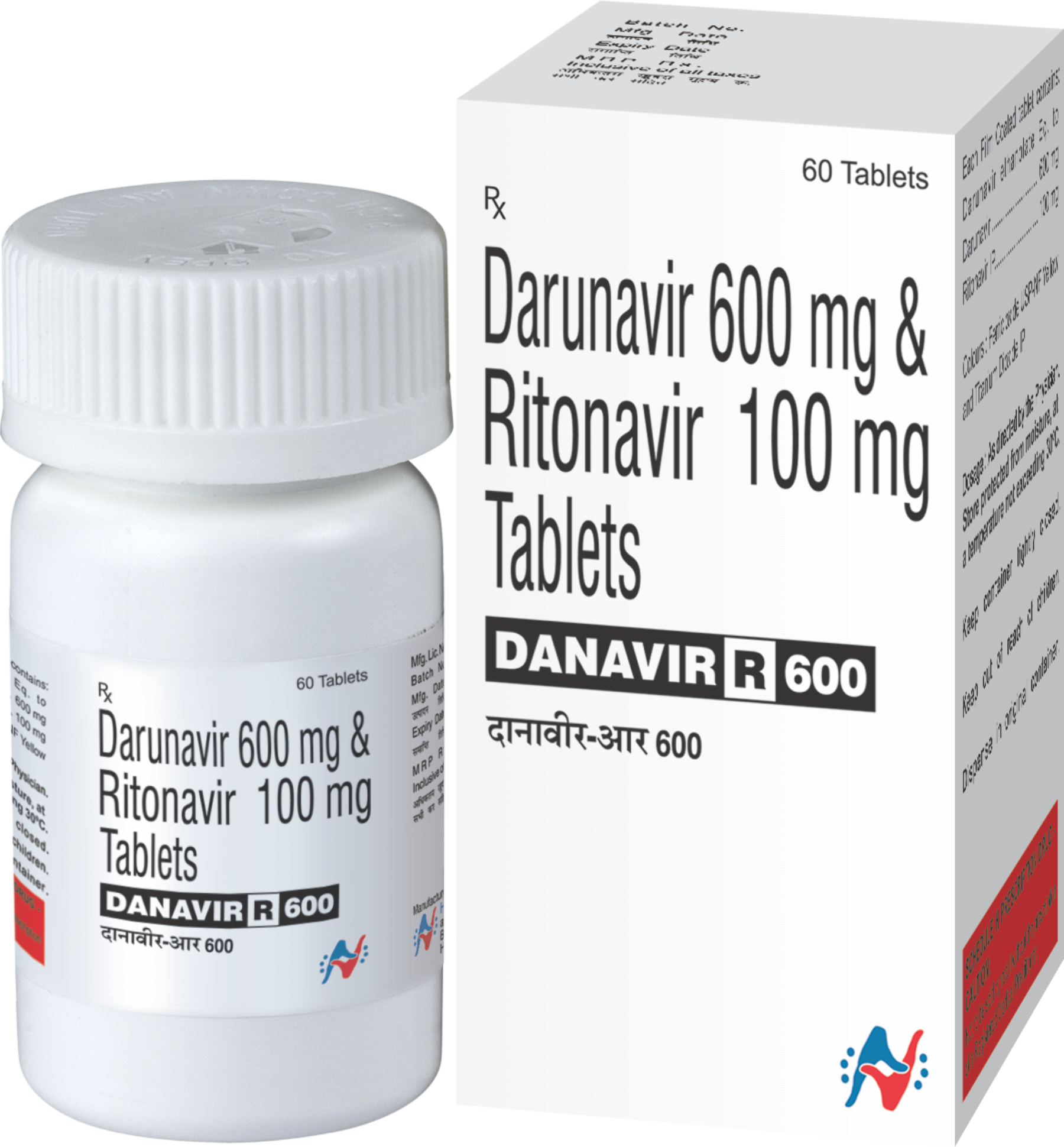 Danavir-R-600 Tablet Front View